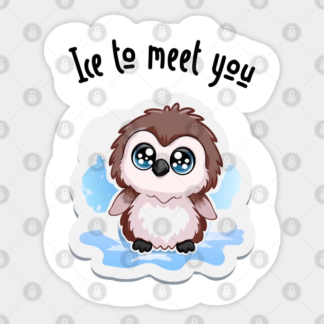 Ice to Meet You! Sticker by TurnEffect